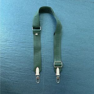 LV Purse Strap Green with Hooks